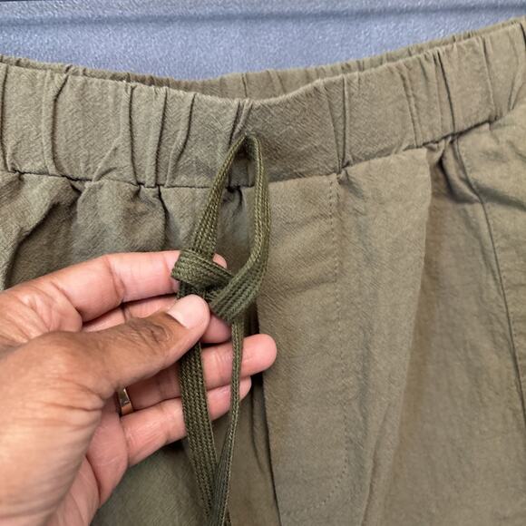 Shein Curve Women's Army Green Pull On Shorts Mom High Waist Casual Size 2XL - Picture 4 of 10